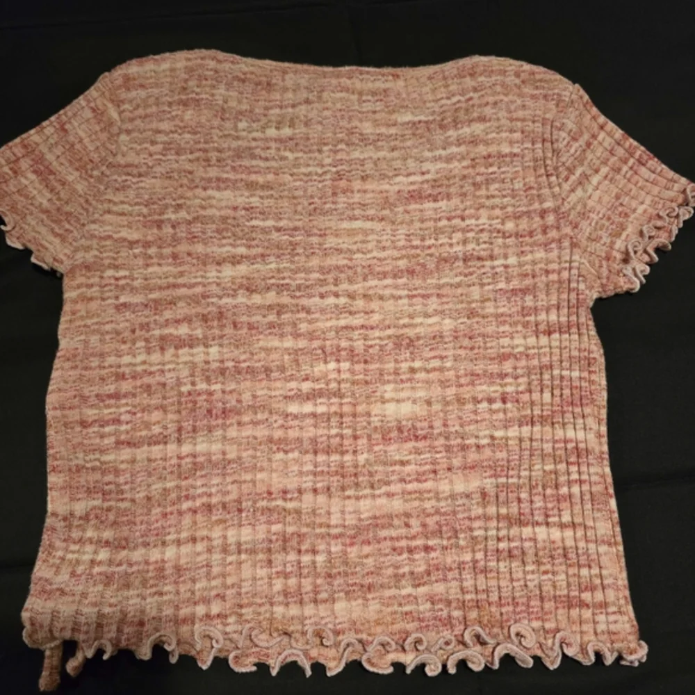 Old‎ Navy Girl's Short Sleeve Textured Knit Side Ruched Top Size Pink 8 Medium
